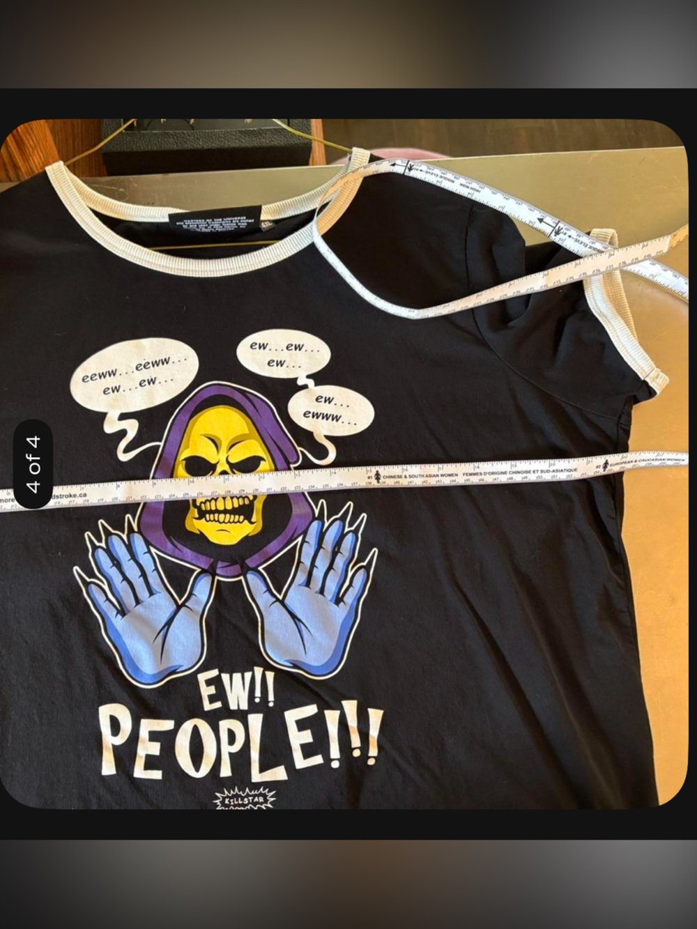 KILLSTAR Skeletor Ew People Tee L | Goth Alt Masters of the Universe Graphic - Picture 4 of 4